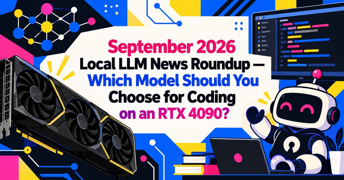 Итоги новостей о локальных LLM за сентябрь 2026 года: что выбрать для программирования на RTX 4090?